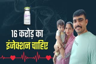 Hisar Yuvansh suffering from spinal muscular atrophy SMA needs Zolgensma injection worth Rs 16 crore Fatehabad Police Constable Father Appealed