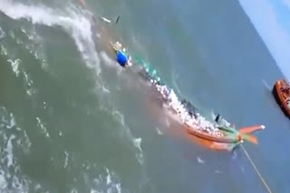 TRAWLER SINKS IN BAY OF BENGAL