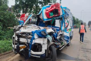 AMBULANCE TRUCK COLLISION