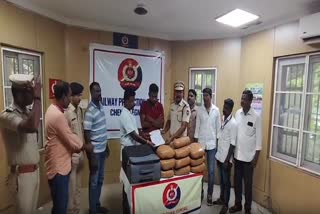 கஞ்சா கடத்தி வந்த ஒடிசா இளைஞர்