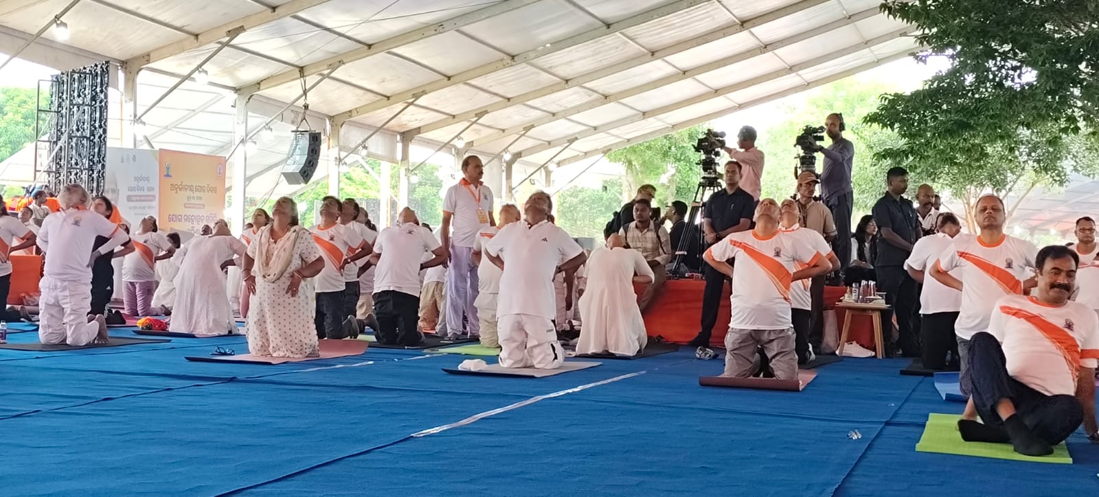 ODISHA CM MOHAN MAJHI YOGA DAY