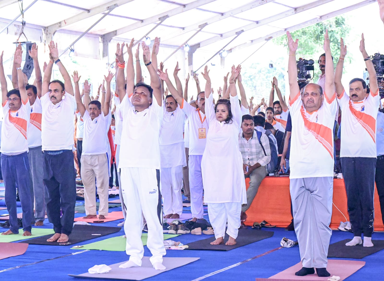 ODISHA CM MOHAN MAJHI YOGA DAY