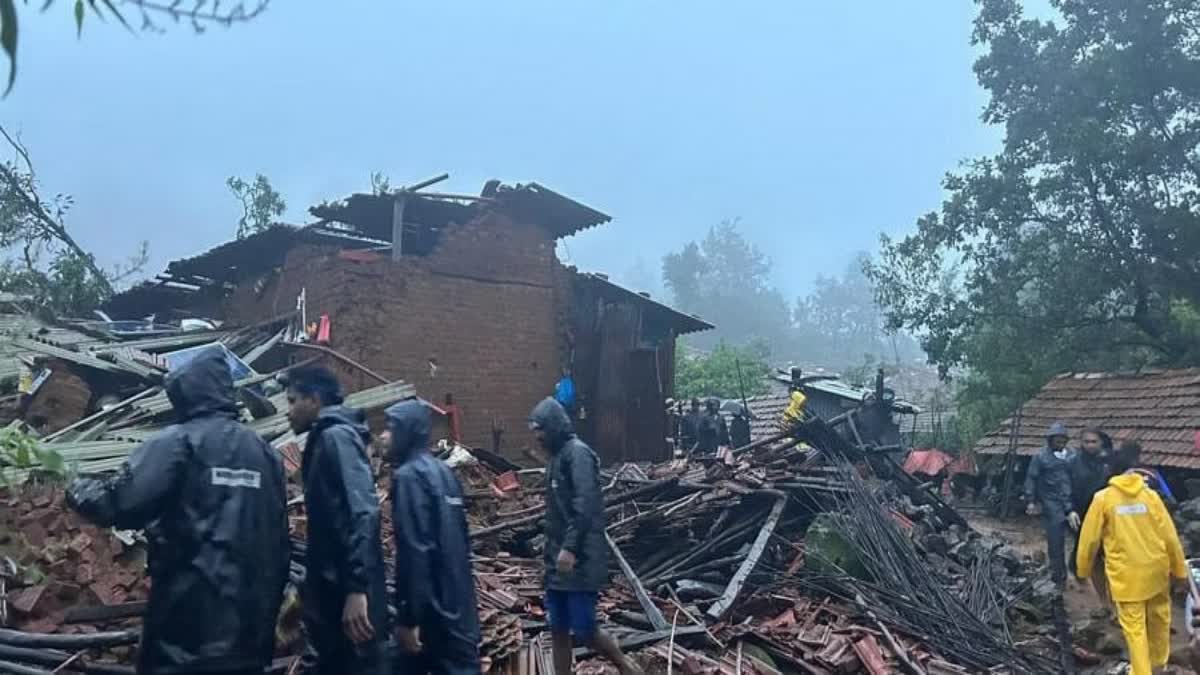 Maharashtra Search and rescue operation resumes on second day at Irshalwadi landslide site