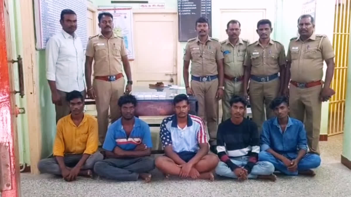 police arrested five youths for usage a drug pills