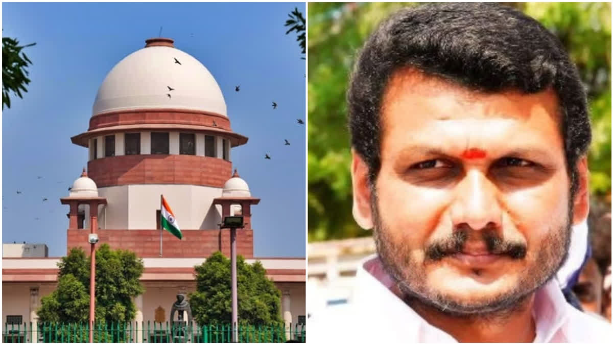 File photos: Supreme Court and V Senthil Balaji