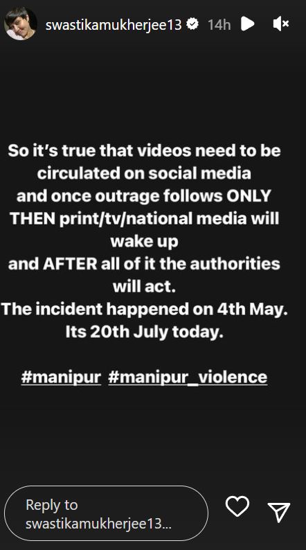 Celebs on Manipur Violence