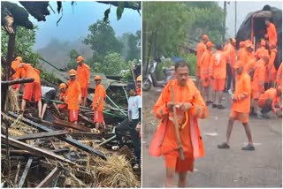 Raigad  Maharashtra  Landslide latest update  Maharashtra Landslide  റായ്‌ഗഡിലെ മണ്ണിടിച്ചില്‍  റായ്‌ഗഡിലെ മണ്ണിടിച്ചില്‍  രക്ഷാപ്രവര്‍ത്തനത്തെ വലച്ച്  മോശം കാലാവസ്ഥ  റായ്‌ഗഡ്  മഹാരാഷ്‌ട്ര  ഇർഷൽവാഡി  ദേശീയ ദുരന്ത നിവാരണ സേന  രക്ഷാപ്രവര്‍ത്തനങ്ങള്‍  ബുധനാഴ്‌ച  ആളുകള്‍ താമസിക്കുന്ന പ്രദേശത്ത്