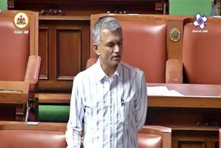 Minister Krishna Byre gowda spoke in the assembly.