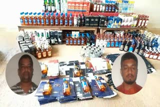 counterfeit-liquor-worth-4-lakh-seized-and-two-arrested-in-belgavi