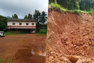 soil smuggling  land mining  kannur  kannur land mining  pariyaram panchayath  നധികൃതമായി മണ്ണ് കടത്തുന്നു  മണ്ണ്  പരിയാരം പഞ്ചായത്ത്‌  കെ കെ എൻ സ്‌മാരക സാംസ്‌കാരിക  മൈതാന നിർമ്മാണം  ഭീഷണിയില്‍ കുന്നുകള്‍  കണ്ണൂർ