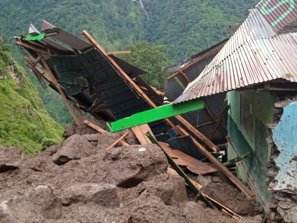 Cloud Burst In Sainj Valley.