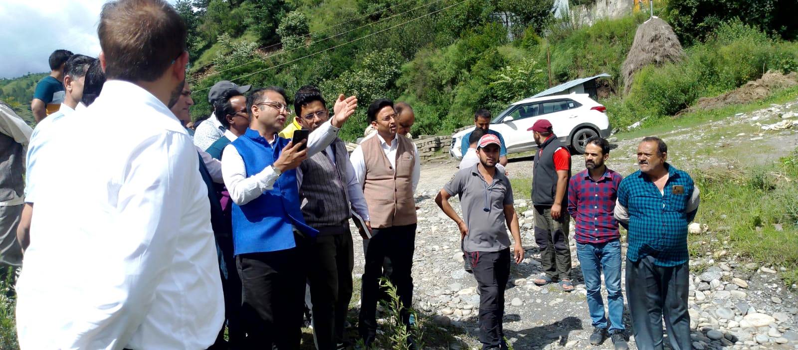 Central Survey Team Visit in Shimla For Monsoon Damage.