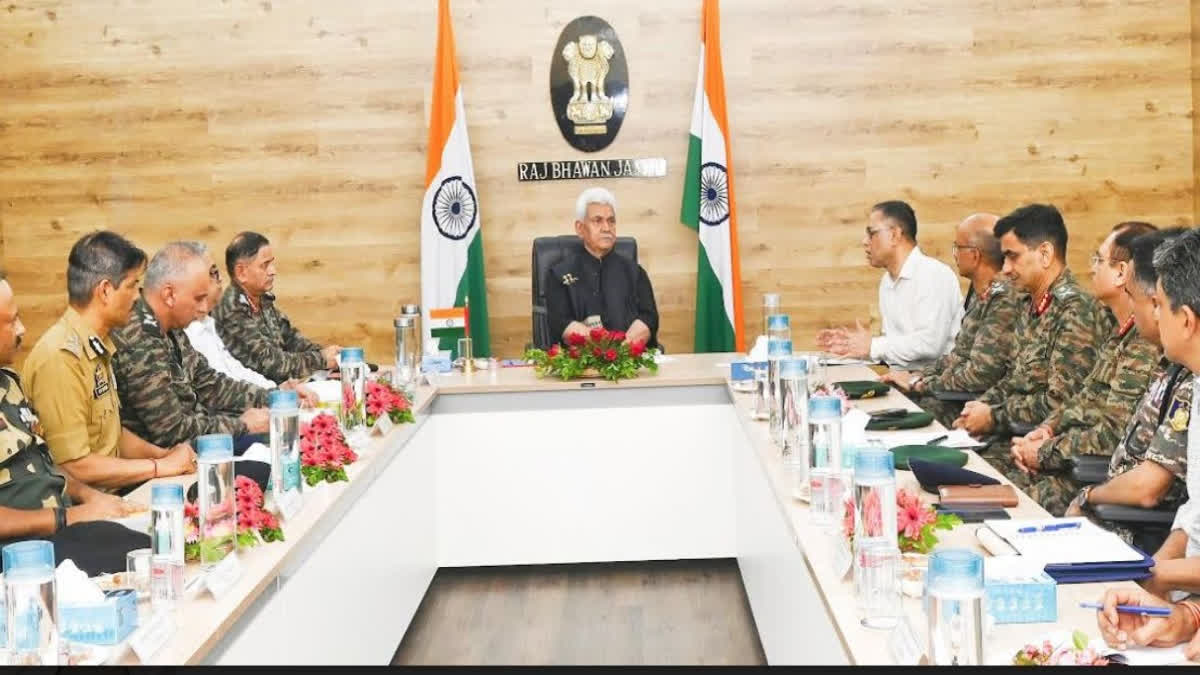 Lieutenant Governor Chairs High-Level Review Meeting On Security Scenario In Jammu Division