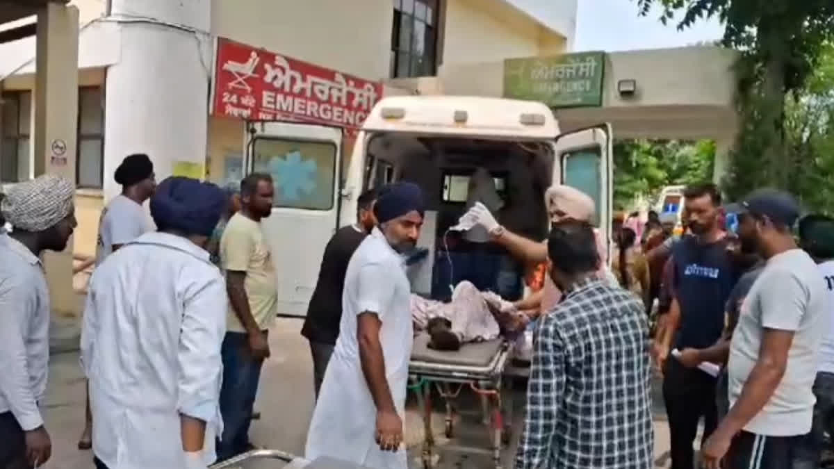 An unknown vehicle hit a mother and son on Ludhiana Chandigarh National Highway, seriously injured PGI referee