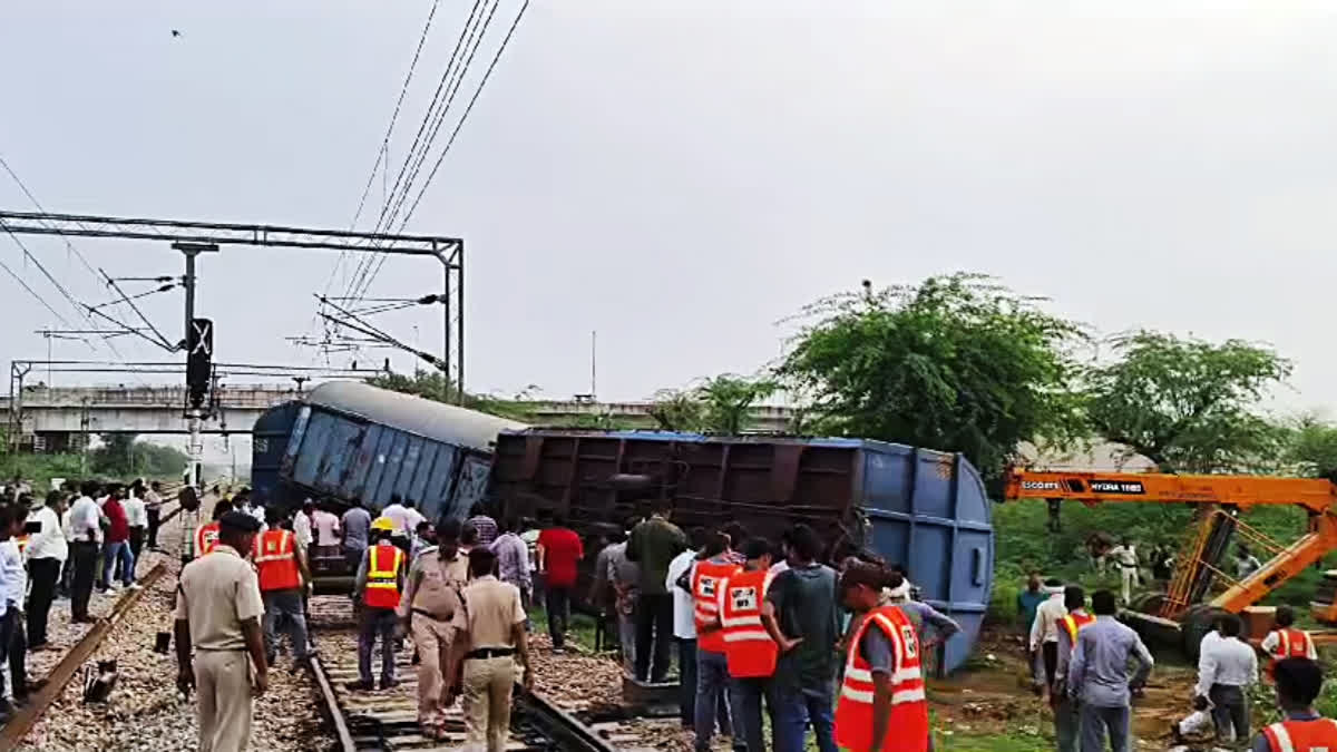 Three Coaches Of Goods Train Derailed On Alwar-Mathura Track In Alwar