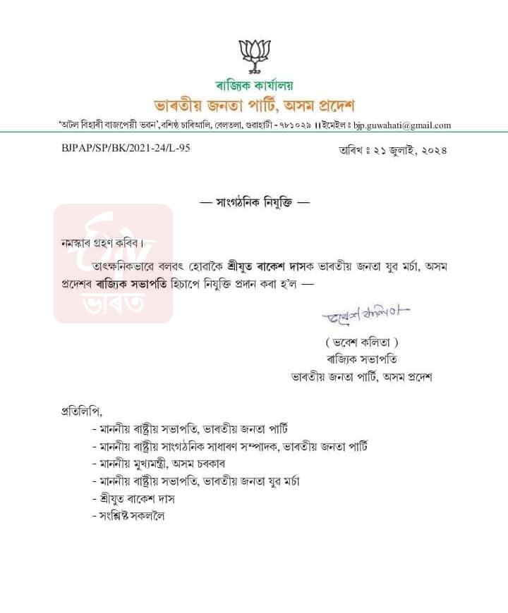 Bharatiya Janata Yuva Morcha Assam