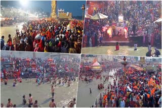 Devotees Take Holy Bath in Ganga