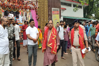 Police made special arrangements at Pahari Mandir in Ranchi for first Monday of Sawan