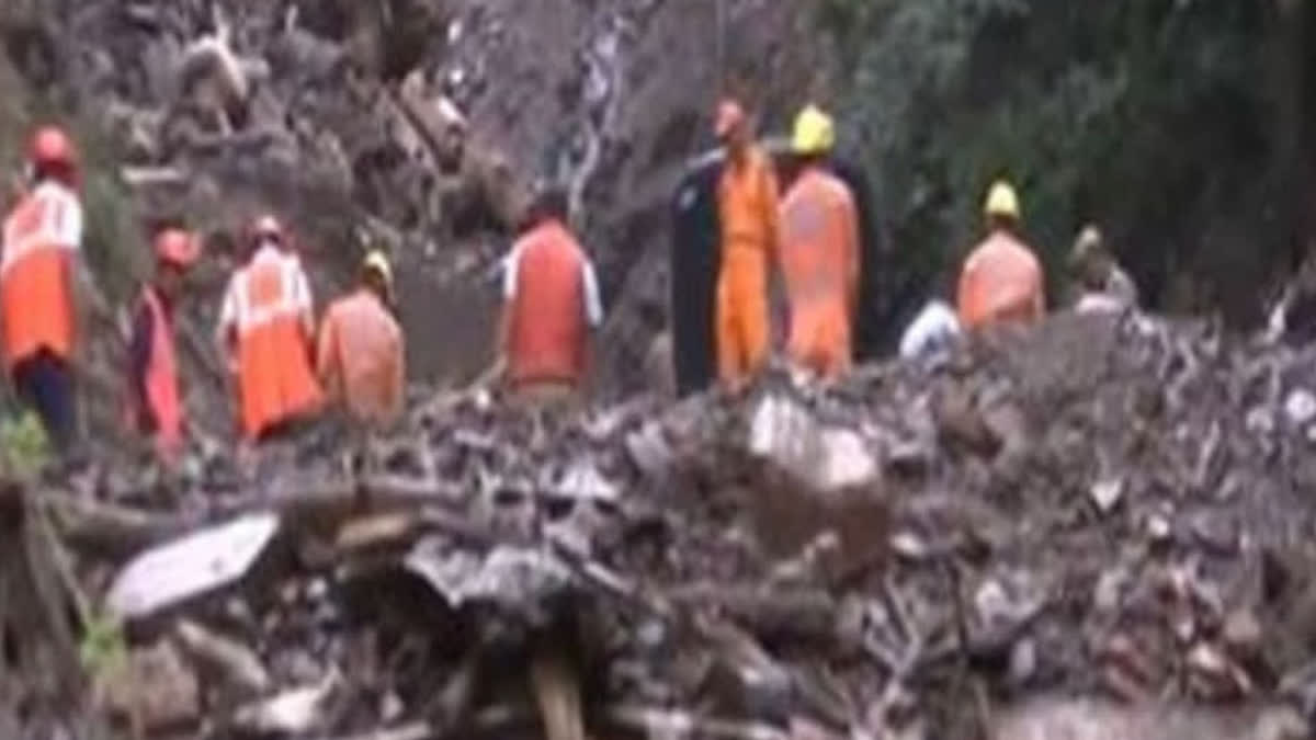 Recovery of bodies from debris of Shiv Mandir in Shimla: Himachal landslide