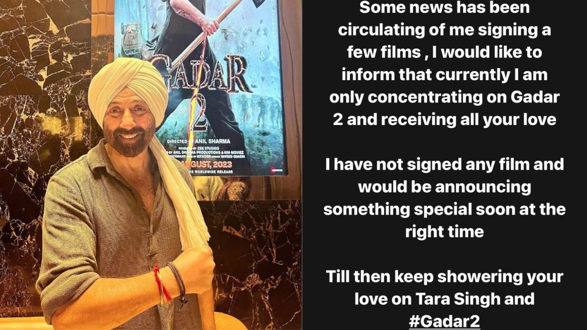 Sunny Deol issued a statement dismissing the rumours of film Border sequel