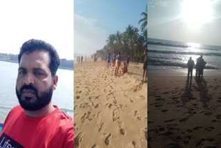 sea death orginal  Two youths drowned in the sea in kasaragod  Two youths drowned in the sea  kasaragod  kerala death  sea  sea death  security guard  സുരക്ഷാ ഗാർഡും മത്സ്യതൊഴിലാളിയുംമുങ്ങി മരിച്ചു  നീലേശ്വരം തൈക്കടപ്പുറത്ത്  മത്സ്യബന്ധനം നടത്തുന്നതിനിടെ ഒഴുക്കിൽ അകപ്പെട്ടു  രക്ഷാപ്രവർത്തനത്തിനിടെ  രക്ഷാപ്രവർത്തനത്തിനിടെ മരണം  മറ്റു റെസ്ക്യൂ ഗാർഡുമാരും  നീലേശ്വരം തൈക്കടപ്പുറം ബോട്ട് ജെട്ടിക്ക് പടിഞ്ഞാറ്  കാഞ്ഞങ്ങാട് ജില്ലാ ആശുപത്രി  മൃതദേഹം കാഞ്ഞങ്ങാട് ജില്ലാ ആശുപത്രി  രാജേഷ് എന്ന മത്സ്യത്തൊഴിലാളി  കാസർകോട് സീ റെസ്ക്യൂ ഗാർഡ് ആയ സനീഷ്