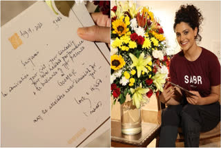 Actor Saiyami Kher, who played a para-athlete in R Balki's sports drama Ghoomer, is being lauded for her performance in the film. On Sunday, the actor took to her social media handle and shared a couple of pictures with a heartfelt note. The post revealed that she received a handwritten letter from megastar Amitabh Bachchan.