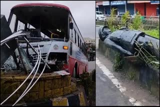 ತಿಮ್ಮಯ್ಯ ಪ್ರತಿಮೆಗೆ KSRTC ಬಸ್ ಡಿಕ್ಕಿ