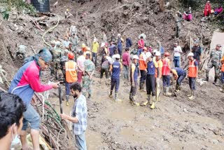 Shimla Shiv Temple Landslide Rescue Operation