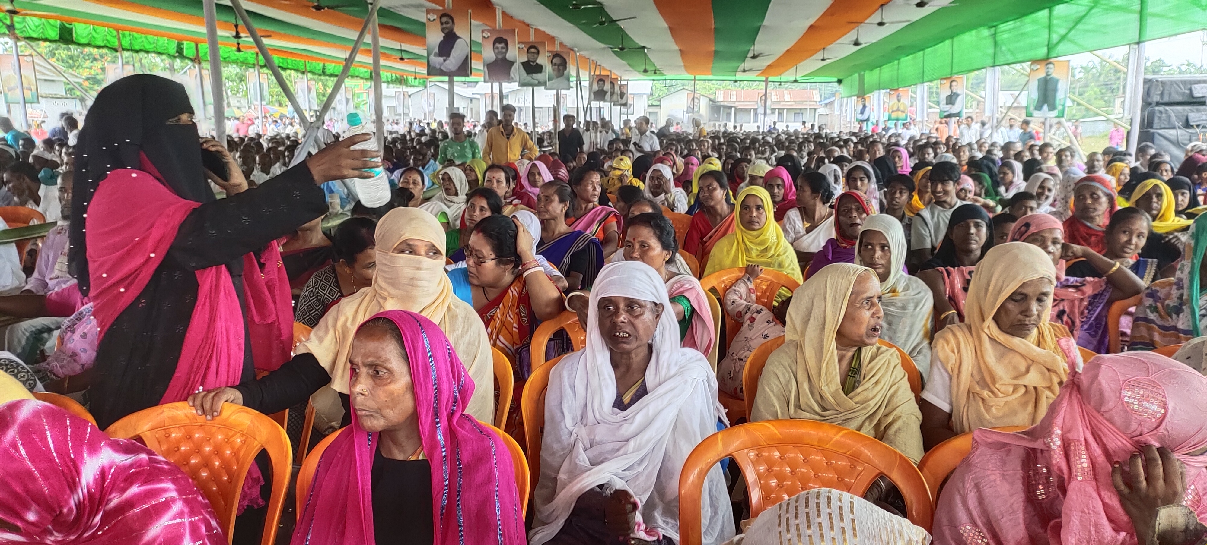 Congress party's huge booth conference in Laharighat