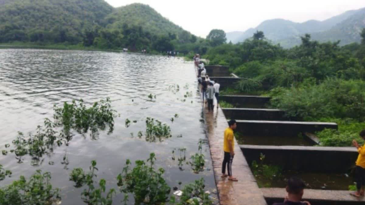 Siliserh lake overflowed