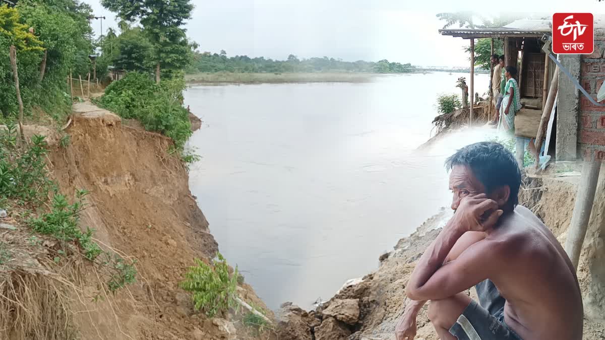 Erosion Of Dhansiri River