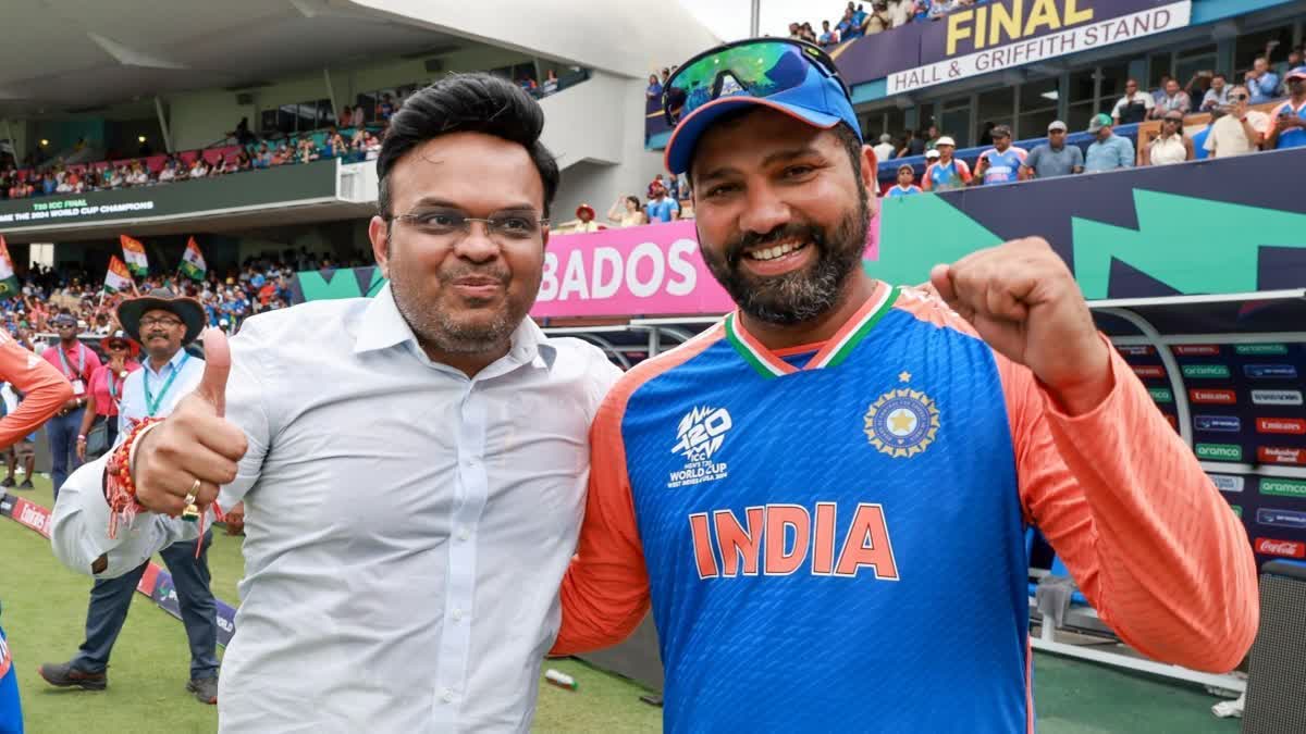 Jay Shah and Rohit Sharma