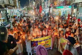 Candle March at Barnala