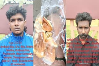 എംഡിഎംഎയുമായി 2 യുവാക്കൾ പിടിയിൽ  MDMA ARREST  YOUTHS ARRESTED WITH 20 GM OF MDMA  MDMA ARREST IN KOTTAYAM