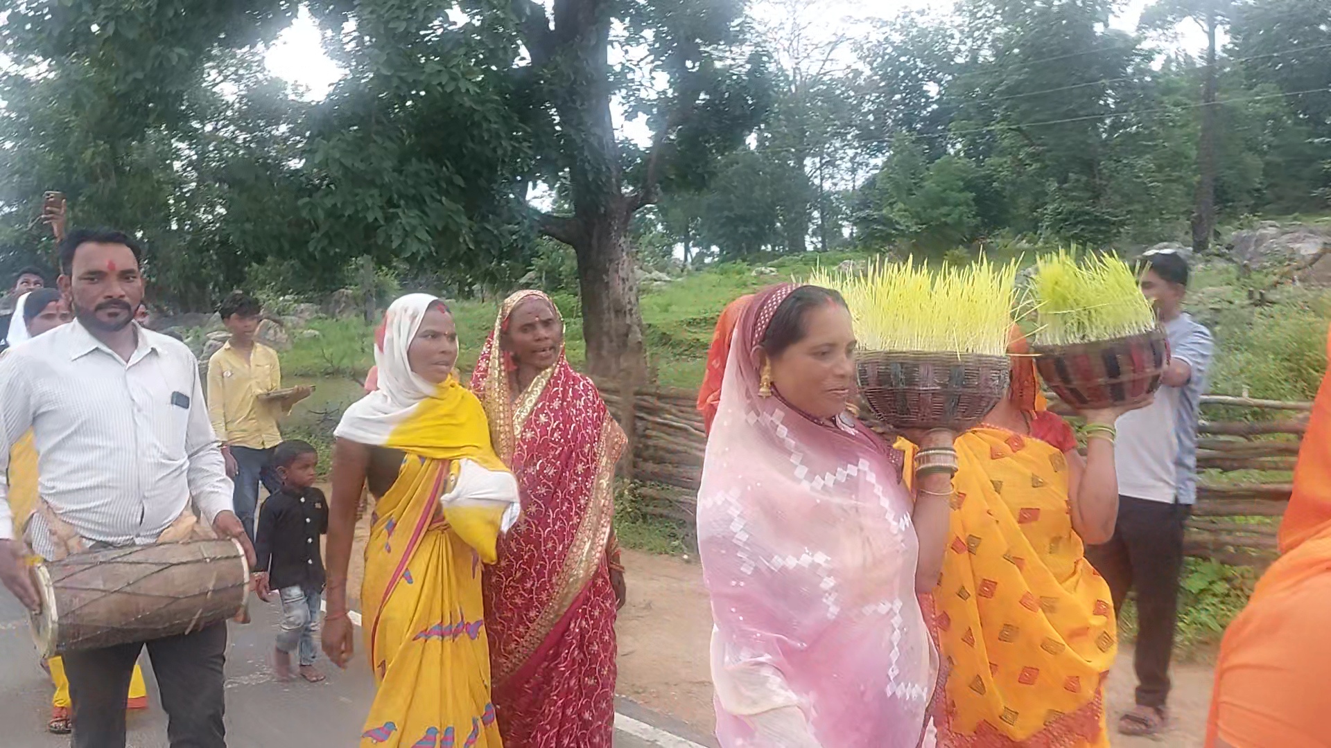 bhujariya Folk song tribal women