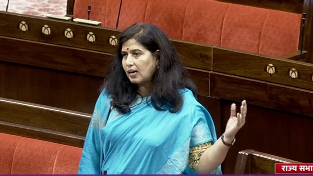 Saroj Pandey In Rajya Sabha