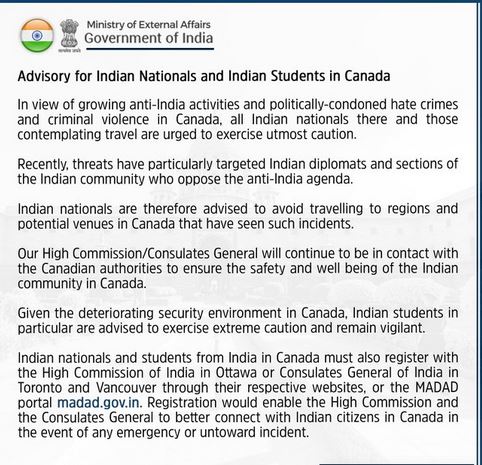 india-issues-travel advisory for indians living