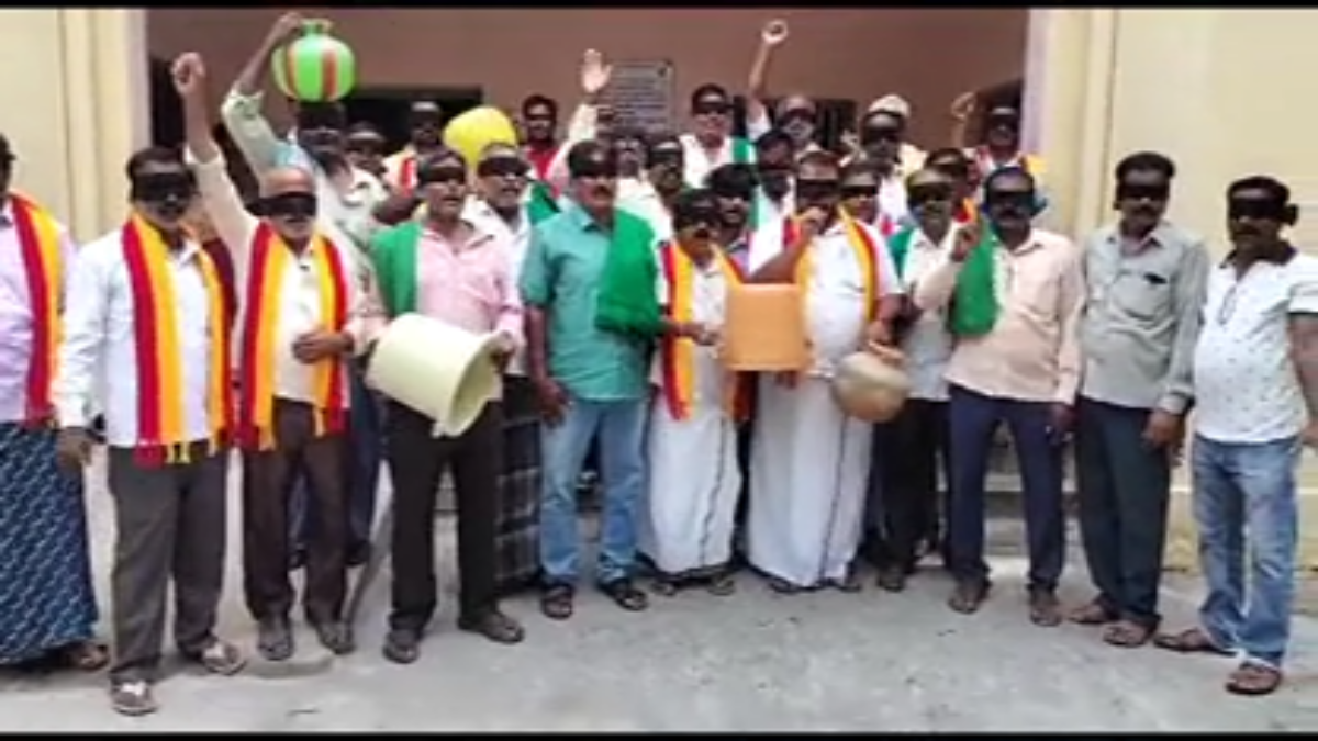 Raitha Sangh and Kasturi Karnataka Peoples Forum protest