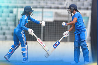 Indian women's cricket team is playing against the Malaysian Women's cricket team in the Hangzhou Asia Games at Pingfeng Campus Cricket Field on Thursday.