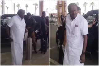 HD Kumaraswamy Travelled to Delhi