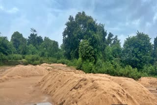 illegally dumped sand in Rania