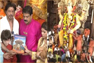 SRK Visits Lalbaugcha Raja