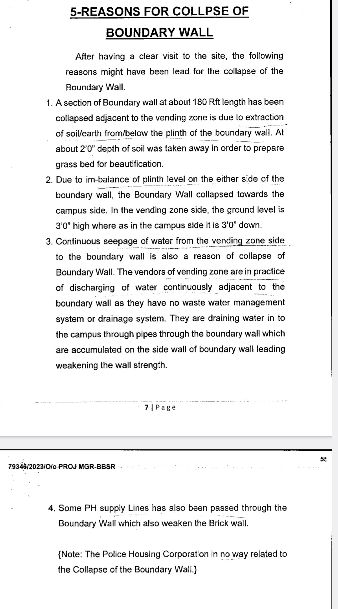 clarification on boundary collapse