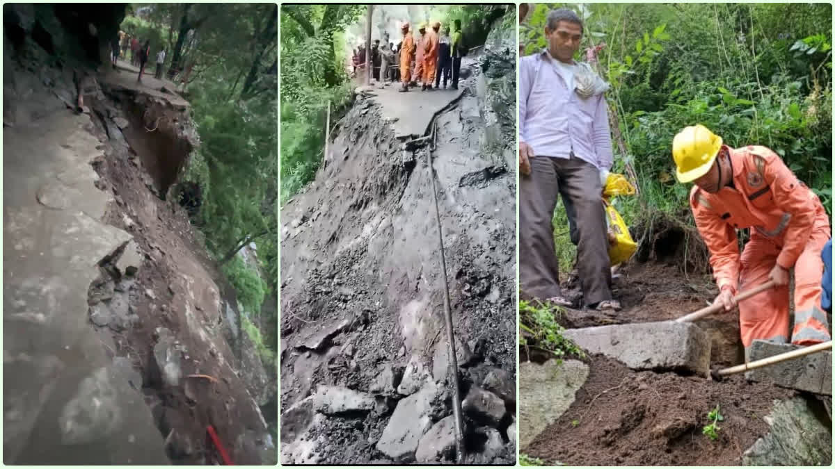 Landslide on Kedarnath Yatra Route