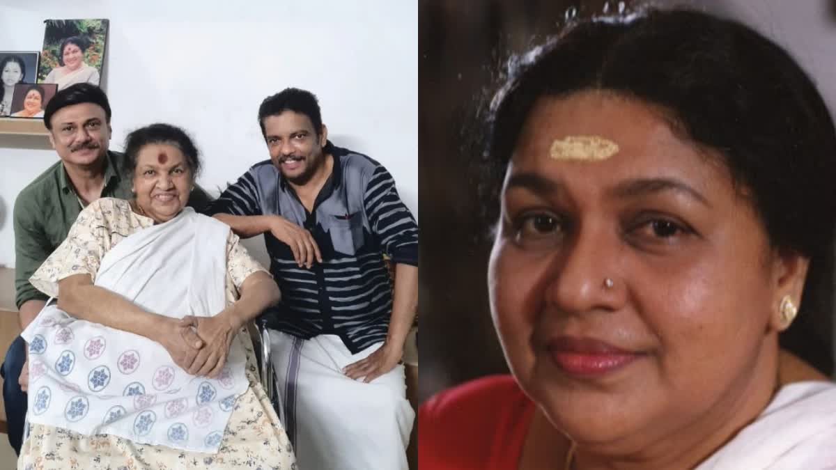 KAVIYOOR PONNAMMA DEATH  KAVIYOOR PONNAMMA AND BAIJU  ബൈജു കവിയൂര്‍ പൊന്നമ്മ ഫോട്ടോ  ബൈജു കവിയൂര്‍ പൊന്നമ്മ സിനിമ