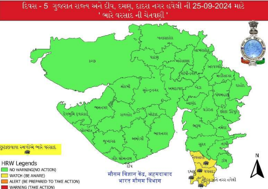 ગુજરાતમાં હવમાન વિભાગનું પૂર્વાનુમાન