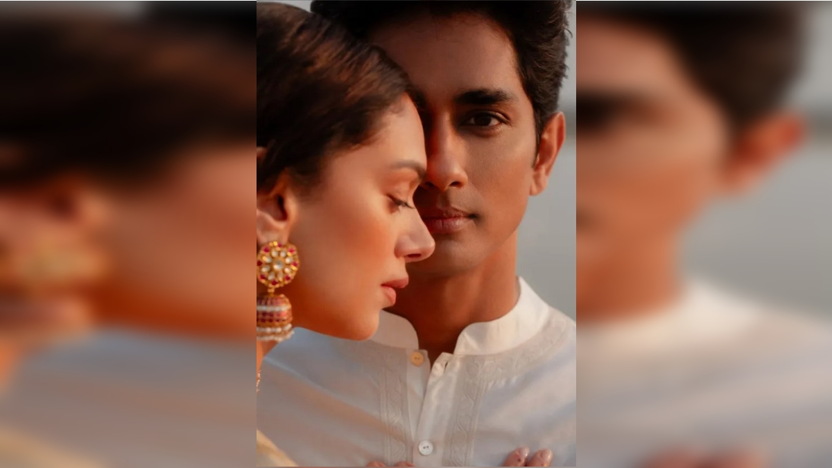 ADITI RAO HYDARI SIDDHARTH  ADITI RAO SIDDHARTH MARRIAGE  അദിതി റാവു ഹൈദരി സിദ്ധാര്‍ഥ് വിവാഹം  അദിതി സിദ്ധാര്‍ഥ്‌ എയര്‍പോര്‍ട്ട്