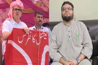 Omar Abdullah (L) and Aga Muntazir Mehdi