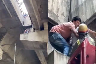 Girl On Scooty Falls Off Bridge After Being Hit By Vehicle in Noida