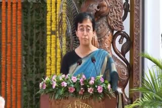 ATISHI SWORN IN AS DELHI CM  ATISHI SUCCEEDS ARVIND KEJRIWAL  AAP DELHI POLITICAL NEWS  അതിഷി മർലേന